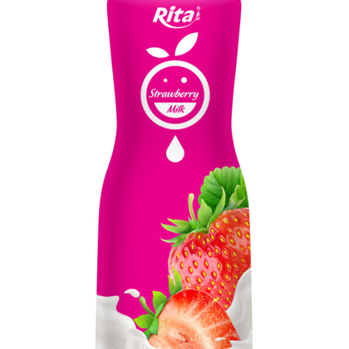 350ml PP bottle Strawberry Milk